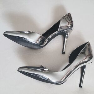 Chrome heels by Jessica Simpson